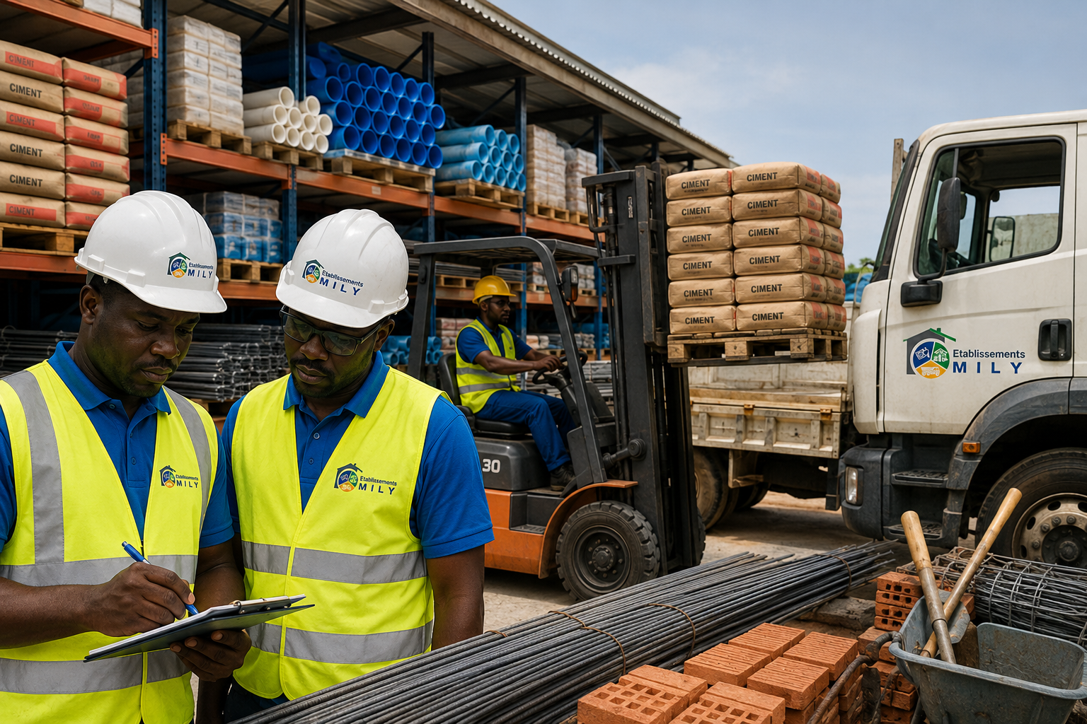 Approvisionnement en matériaux et fournitures par ETSMILY